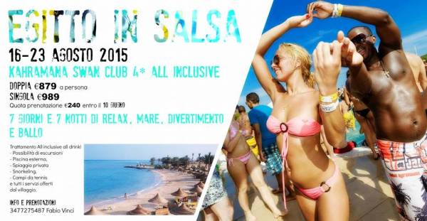 Locandina del viaggio Egitto in Salsa: una settimana di relax, mare, divertimento e ballo